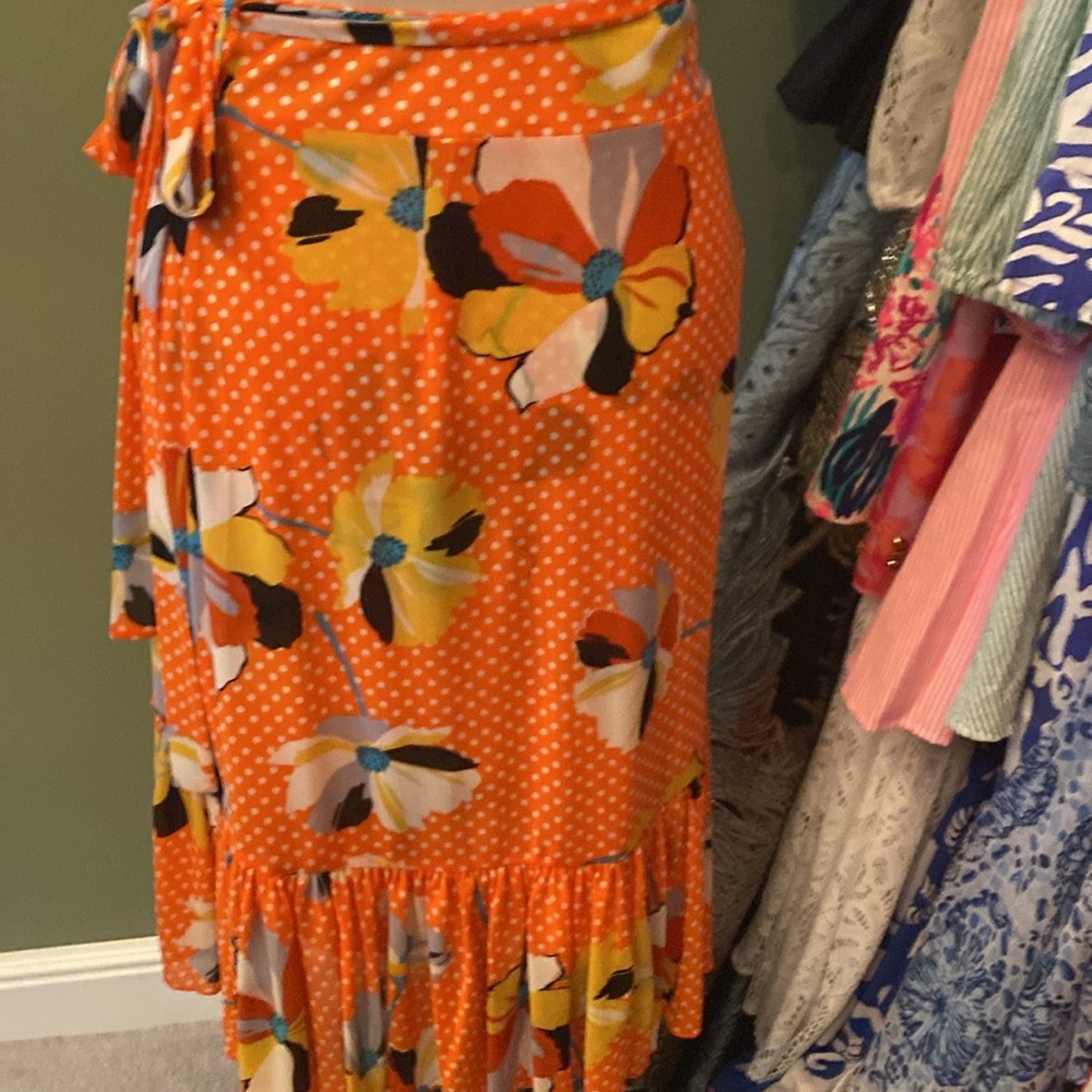 Flirty CAbi Windmill wrap skirt